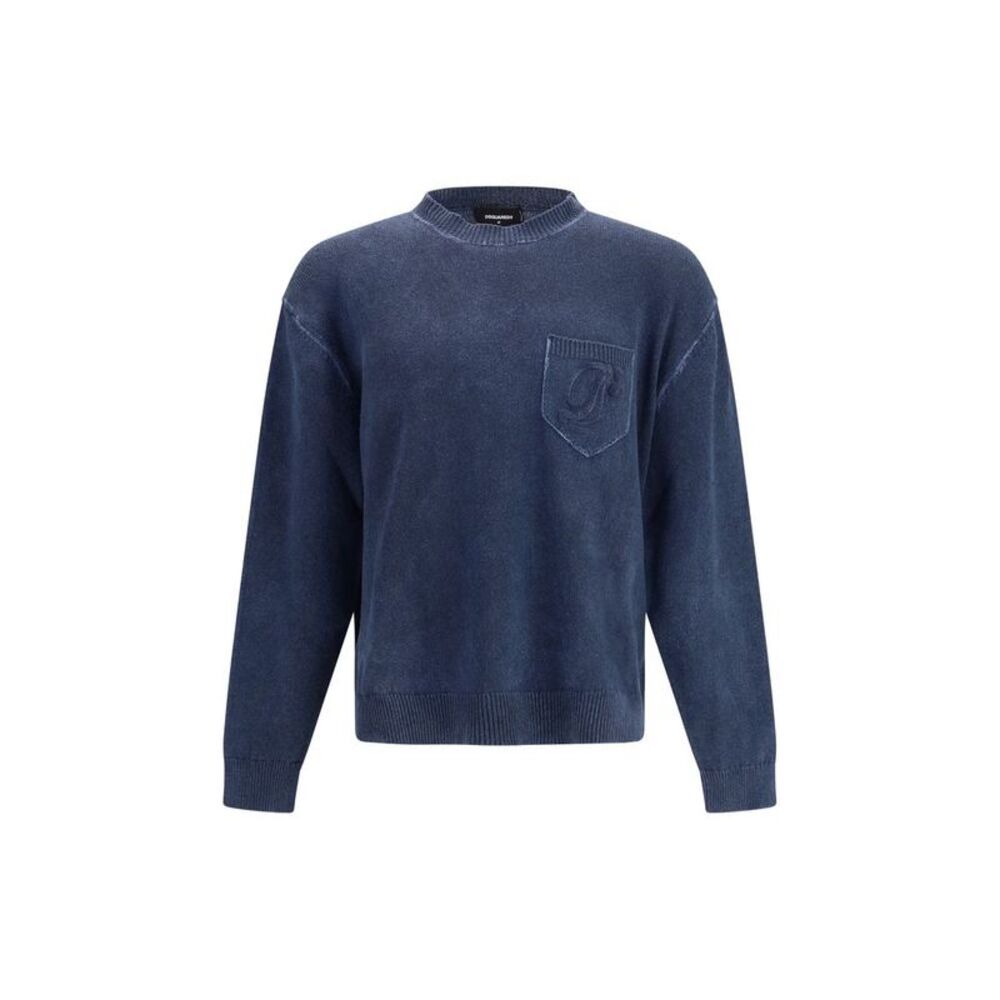 Dsquared² Blue Polyester Men's Sweatshirt